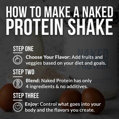 Naked Protein Powder Blend – Whey Casein And Egg Protein Only 4 Ingredients