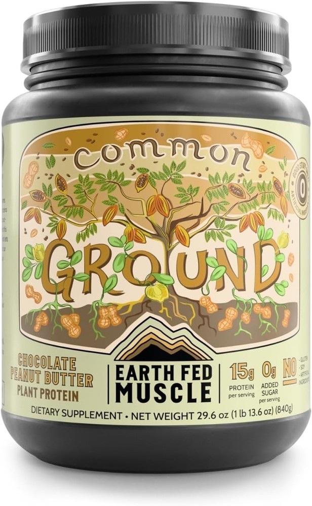 Chocolate Peanut Butter Protein Powder – Earth Fed Muscle Common Ground – 840gr