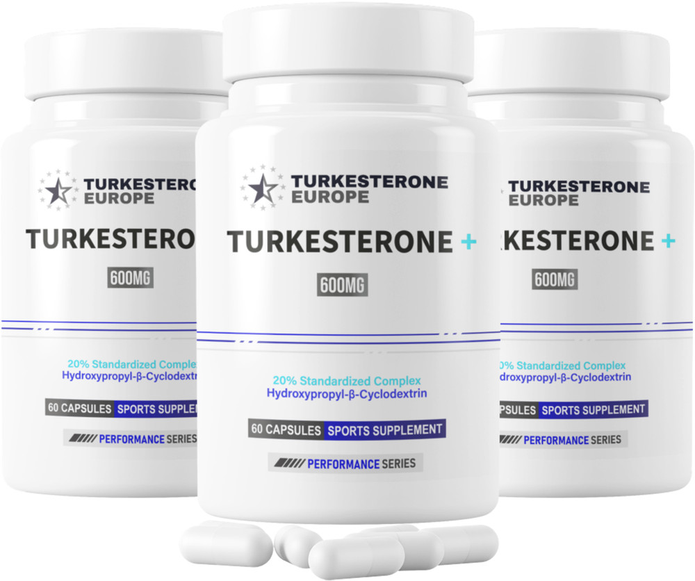 3 Pack (600mg) – Turkesterone+™ 20% Complex with Hydroxypropyl-β-Cyclodextrin
