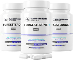 3 Pack (600mg) – Turkesterone+™ 20% Complex with Hydroxypropyl-β-Cyclodextrin