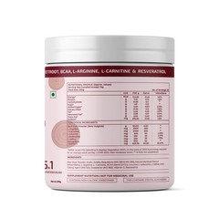 Beetroot Powder with BCAA L-Arginine L-Carnitine Resveratrol Nitric oxide boost