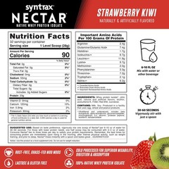 Syntrax Nutrition Nectar, 100 Whey Protein Isolate Powder, Refreshing Fruit J…