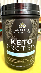 NIB KETO PROTEIN POWDER VANILLA MENS WOMENS FINE DIETARY SUPPLEMENT SKIN JOINTS