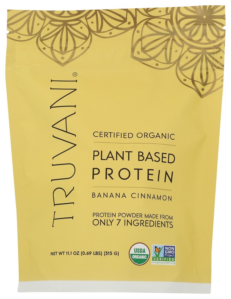 Banana Cinnamon Truvani Plant Based Protein Powder Vegan 1 Pack