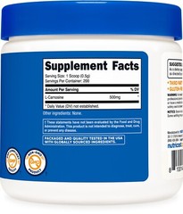 Nutricost L-Carnosine Powder 100 Grams (200 Servings) – Non-GMO