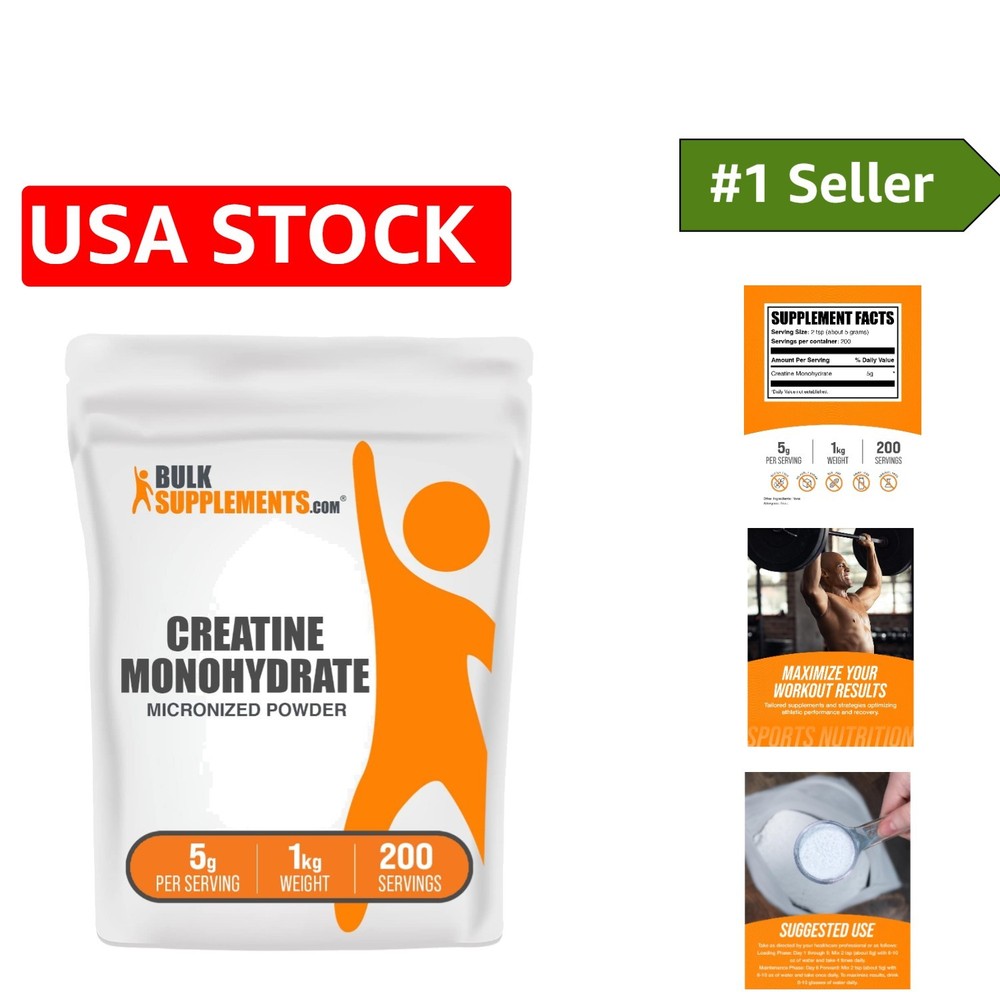 Unflavored Creatine Monohydrate Powder – 2.2 lbs for Peak Performance
