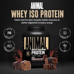 Animal Whey Isolate Whey Protein Powder – Isolate Loaded for Post Workout and Re