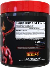 Hellboy Psychotic Pre Workout Powder Blue Raspberry 35 Servings Energy Focus