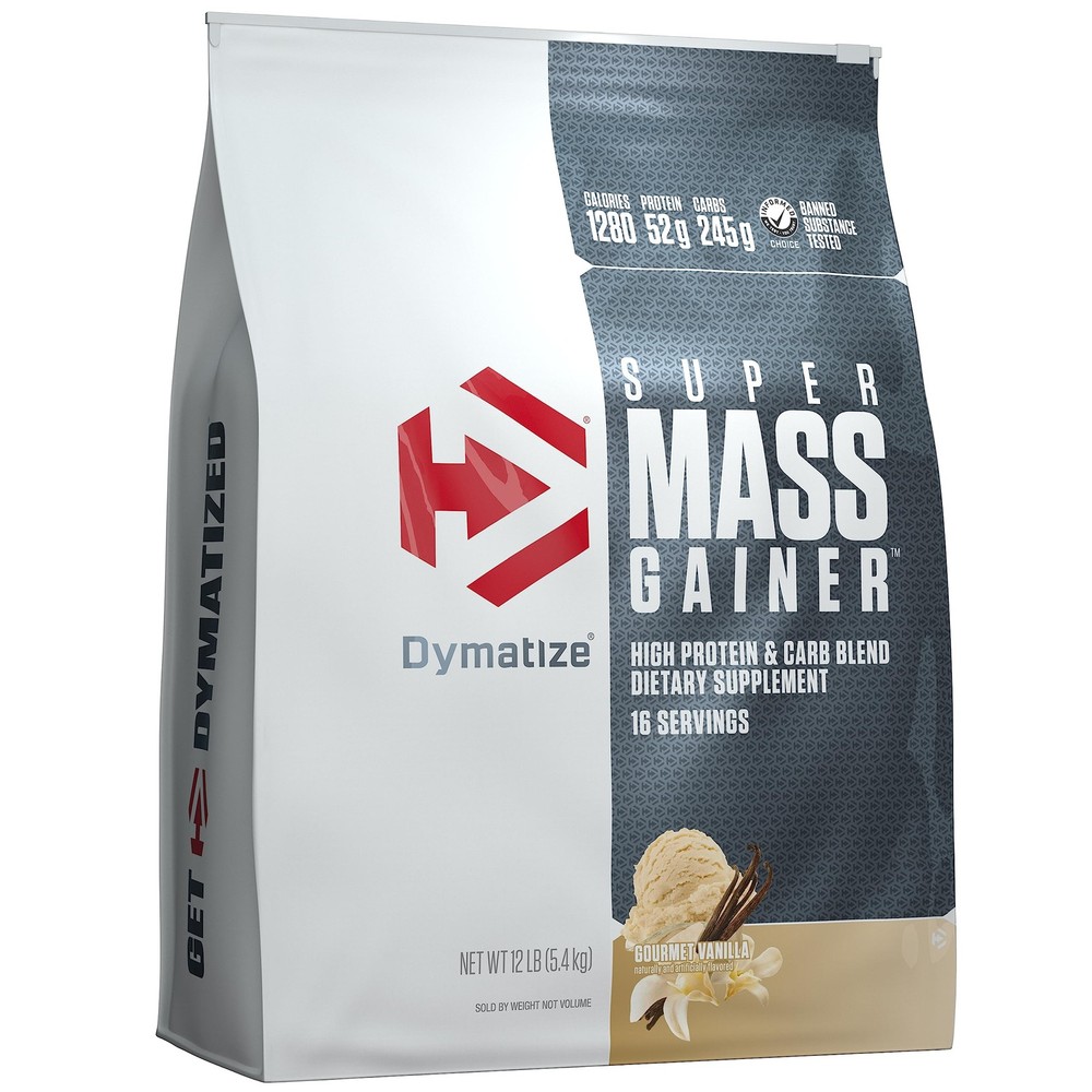 Dymatize Super Mass Gainer Protein 12 Pound (Pack of 1), Gourmet Vanilla