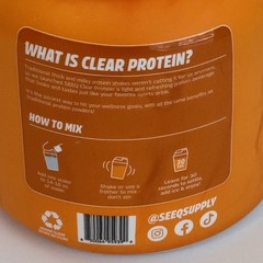 2x SEEQ Clear Whey Isolate Protein Powder Mango Pineapple 14.8 oz EXP8/27 SEALED