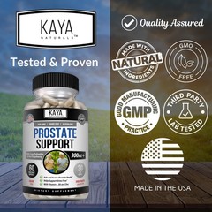 Kaya Naturals Prostate Support – Saw Palmetto, Potent 60 Count (Pack of 1)