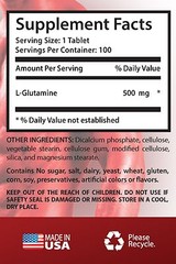 Protein Tablets – L-GLUTAMINE 500mg – Exercise Supplement 3B