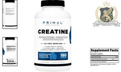 GMP Certified Creatine Monohydrate 3,000 mg – 180 Capsules for Serious Athletes