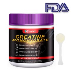 MENXI Micronized Creatine Monohydrate Powder 100g, 60 Servings,Muscle Building