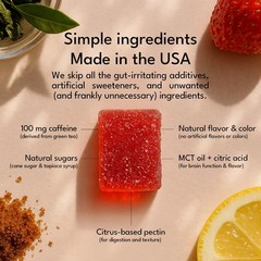 Volt Instant Energy Gummies – 100mg Caffeine per Gummy – Fast-Acting Fuel Red