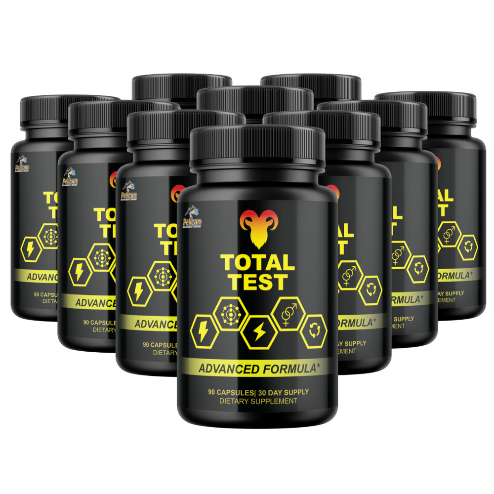 Total Test- Bodybuilding & Men’s Health Support- 10 Bottles- 900 Capsules