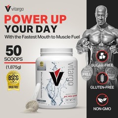 Vitargo Carbohydrate Powder, 2X Faster Absorbing, 4.4 LB Plain, Pre, Intra & …