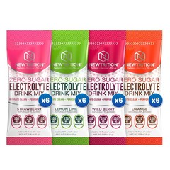 NewTrition Sugar Free Electrolyte Hydration Drink Mix Powder Packets