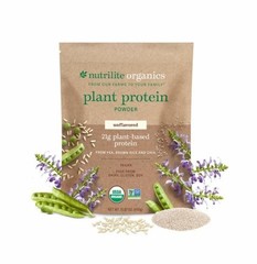 Nutrilite Organics Plant Protein Powder Unflavored USDA Organic Non-GMO
