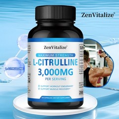 L Citrulline 3000mg Supplements L Arginine Muscle Strength Endurance 120 Pills