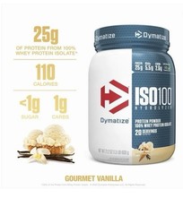 Dymatize ISO100 Hydrolyzed Whey Gourmet Vanilla 20 Servings