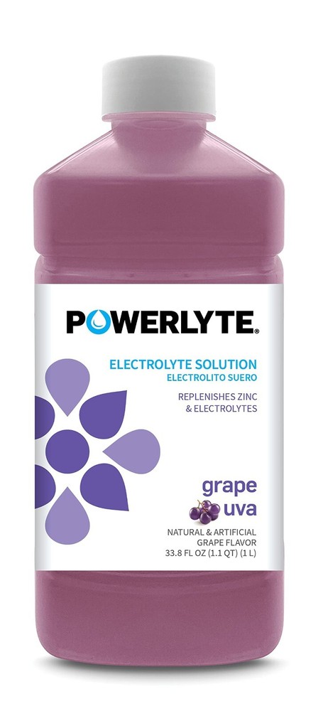 POWERLYTE Electrolyte Solution Hydration Sports Drink – (Grape) 4 Pack