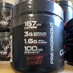 Bucked Up Overtime High Stim Pre-Workout Powder, Cherry Candy, 9 oz