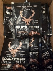 BUCKED UP BUCK FEED PROTEIN – Individual Travel Packet Samplers – 30 Pack