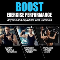 150x Counts Creatine Monohydrate Gummies – Increase Strength and Build Muscle