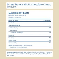 Equip x MASA Chocolate Churro Grass-Fed Beef Protein Powder 29.8oz NEW