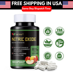 Nitric Oxide & Circulation Booster | L-Arginine, L-Citrulline | Extra Strength