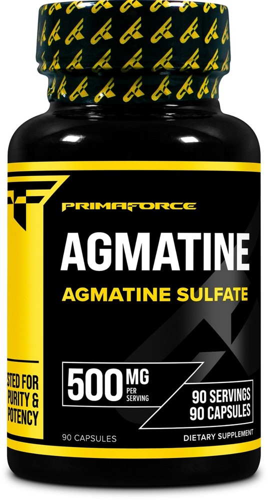 Primaforce Agmatine Sulfate 500mg, 90 Capsules – Non-GMO, Gluten Free Supplement