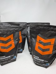 MTN OPS Magnum Clear Protein Powder Blue Raspberry Coconut 1.26 Lbs Lot Of 4