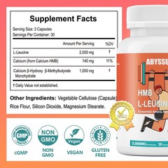 Leucine HMB Supplements 3000MG for Muscle Health & Recovery Support, Essentia…