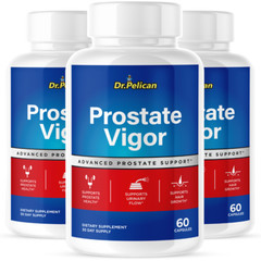 Prostate Vigor- Prostate Support- 3 Bottles- 180 Capsules