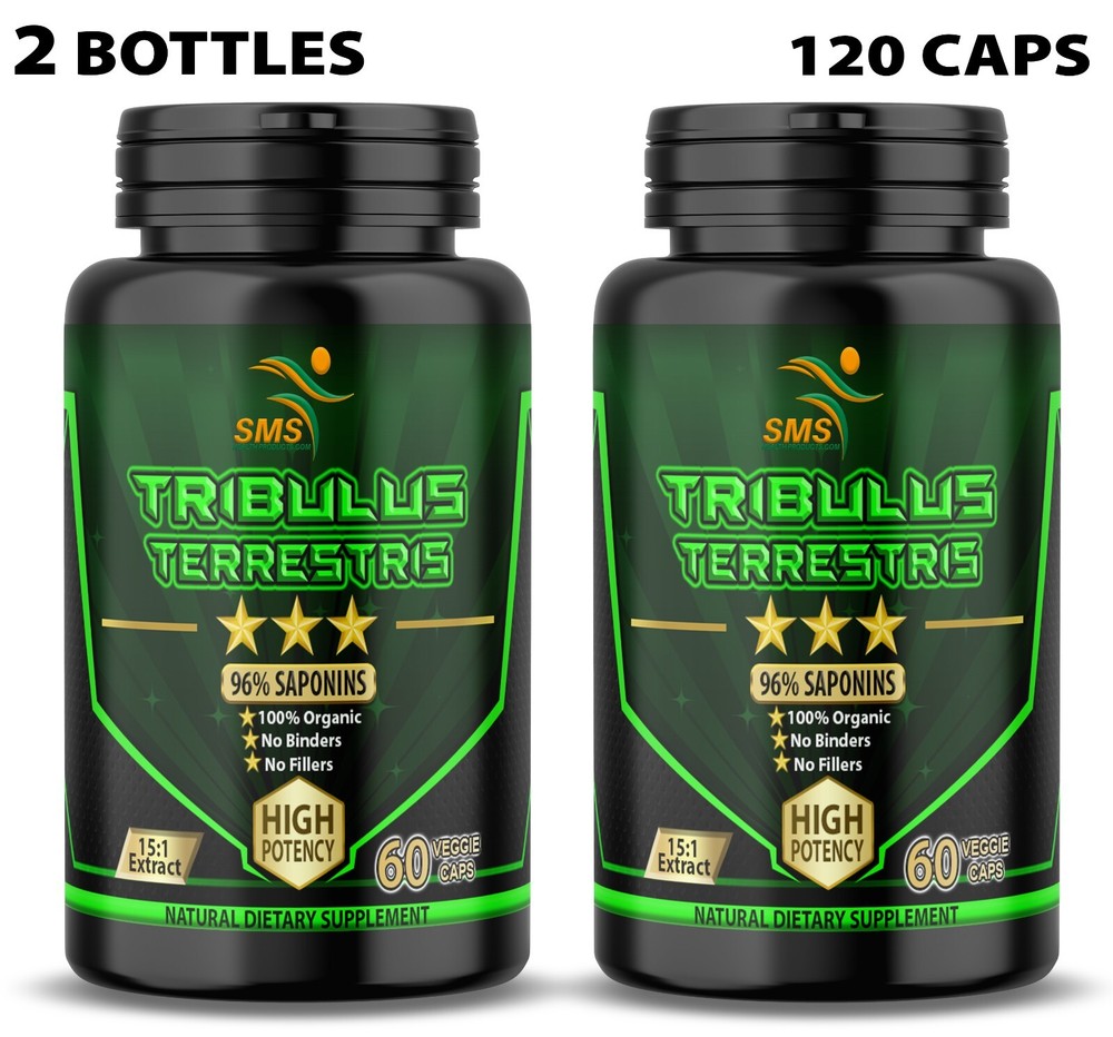 TRIBULUS TERRESTRIS 96% SAPONINS EXTRACT MUSCLE WORKOUT SUPPLEMENTS 120 Capsules