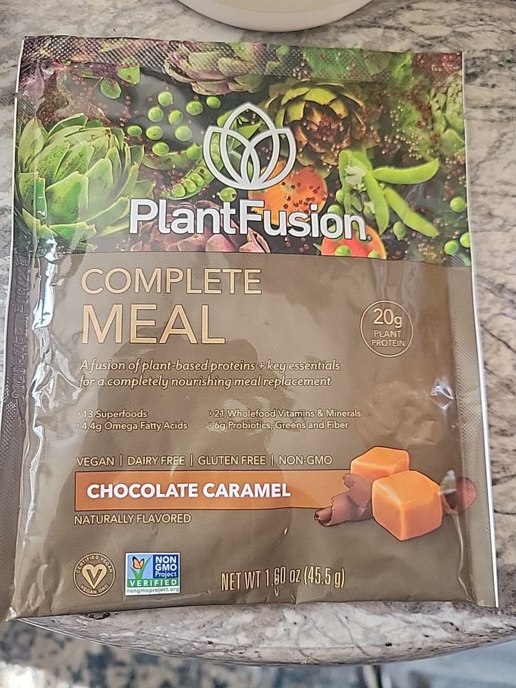 PlantFusion Complete Meal Chocolate Caramel Packet 1.06oz – NEW