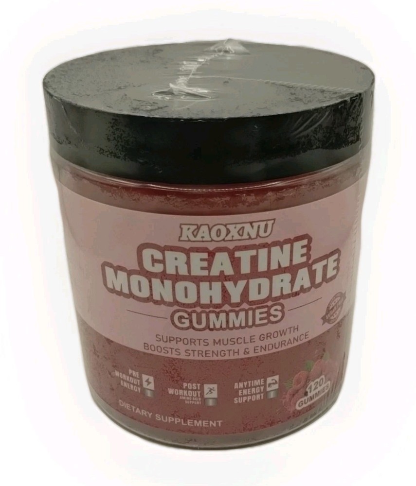 Creatine Monohydrate Gummies for Men & Women Muscle Growth 07/26