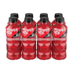 POWERADE Fruit Punch Electrolyte Sports Drink Bottles, 20 fl oz, 8 Pack