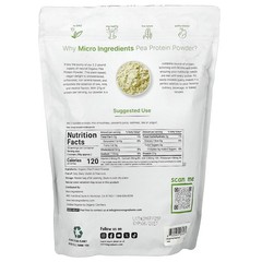Organic Pea Protein Powder, 2.2 lb (1,000 g)