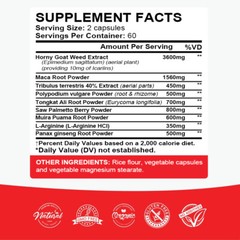 Horney Goat Weed-with Maca,Saw Palmetto,Ginseng,L-Arginine for Men&Women