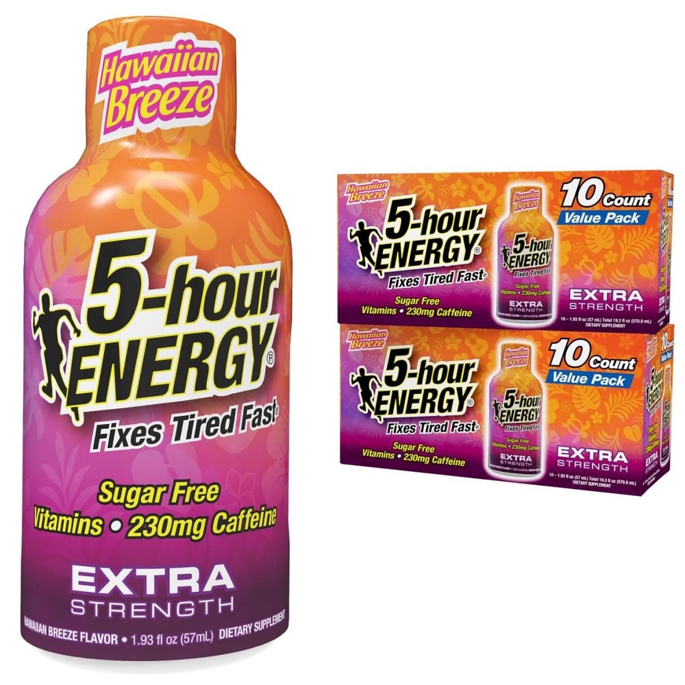 5-hour ENERGY Extra Strength Hawaiian 20 Bottles – Single Flavor