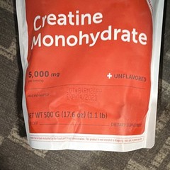 Micro Ingredients Creatine Monohydrate Powder Unflavored 500g Exp 04/2028