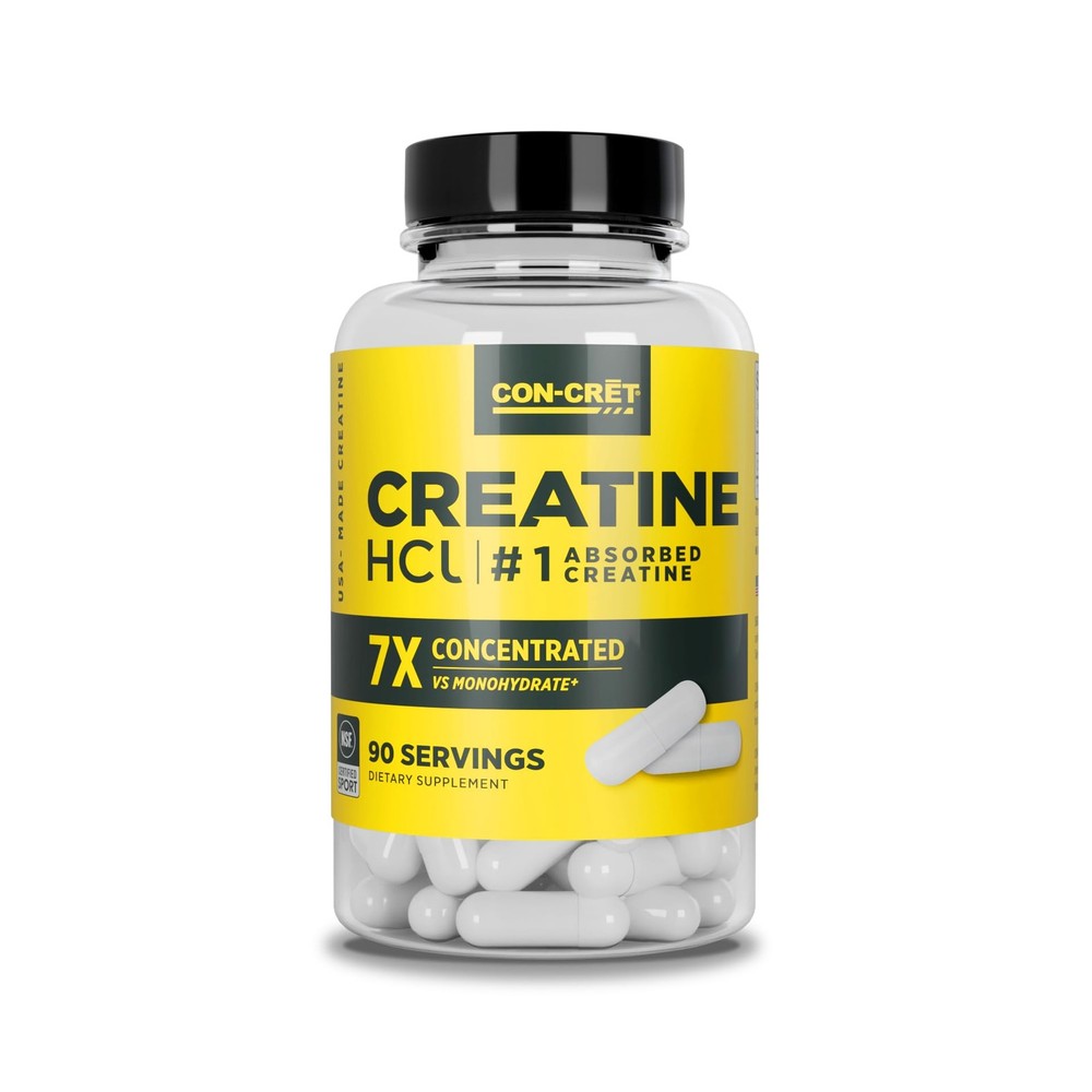Creatine HCl Capsules | Muscle, Cognitive, Cellular Energy Support | No Bloat…