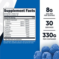 Nutricost EAA Powder 30 Servings (Blue Raspberry) – Essential Amino Acids