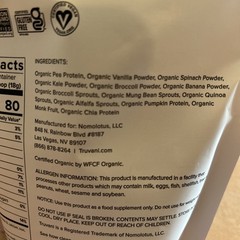 Truvani Plant Based Protein Plus Greens Organic Protein Powder 12.59oz