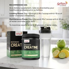 3PACK SAFFRON HEAVEN MICRONIZED CREATINE MONOHYDRATE POWDER 300G | UNFLAVORED