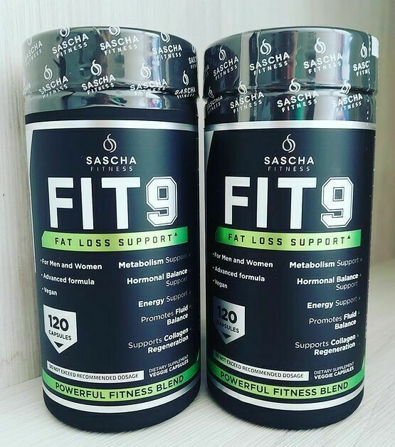 2 Pack Fit 9 Sascha Fitness Fat Loss Support. Original 100% Combo 240 capsules