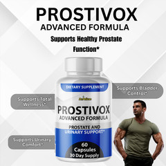 Prostivox- Prostate & Urinary Support- 3 Bottles- 180 Capsules