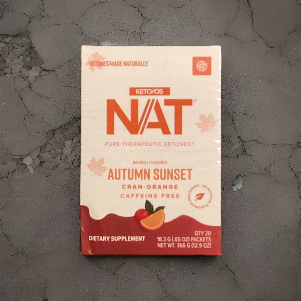 🔥 Pruvit KETO OS NAT AUTUMN SUNSET CRAN – ORANGE CAFFEINE FREE 20 PK.